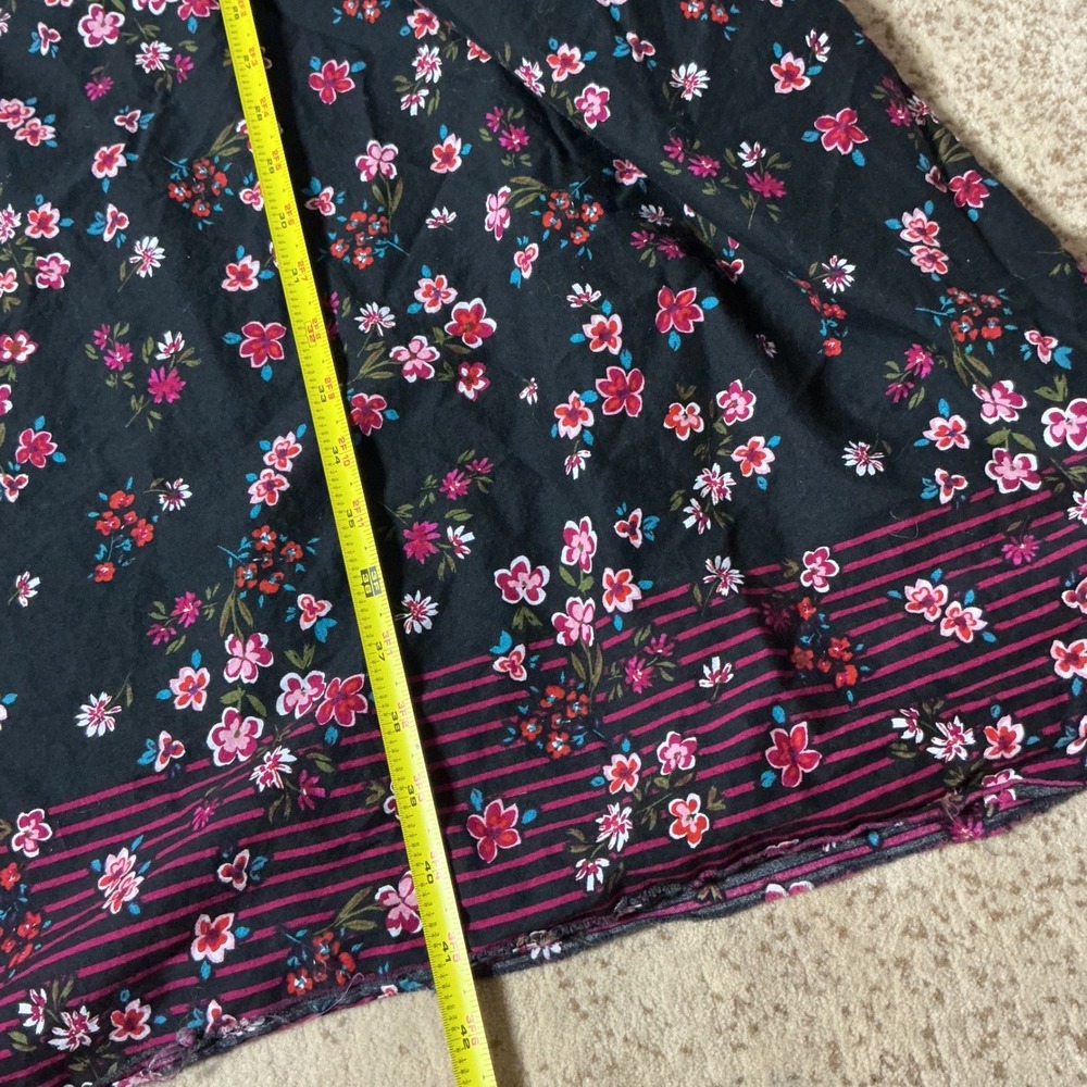 Only Necessities Womens Cottagecore Floral Cotton Maxi Dress Black Pink 14/16 M - Picture 3 of 7